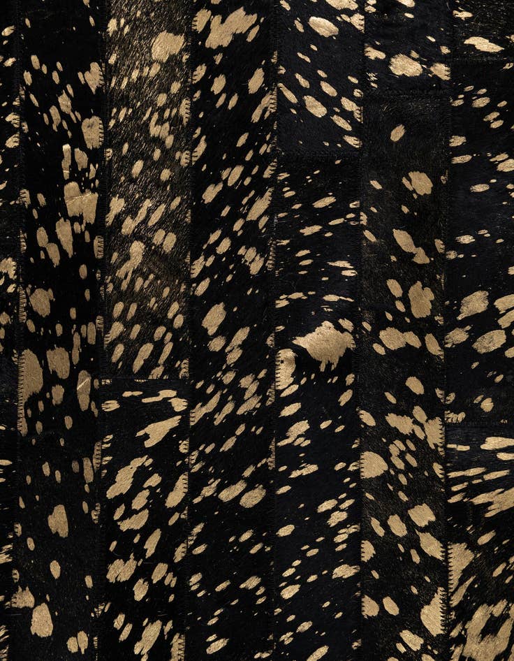 Detail image of  5' 2 x 7' 9 Cowhide Leather Rug