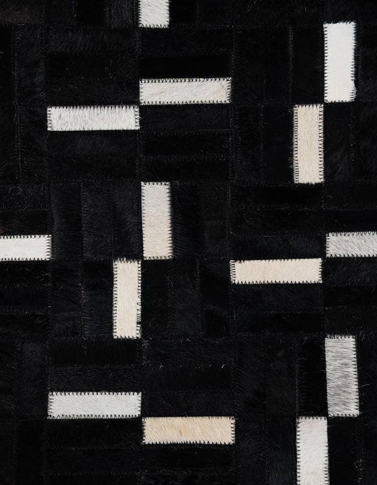 Detail image of  5' 1 x 8' 4 Cowhide Leather Rug