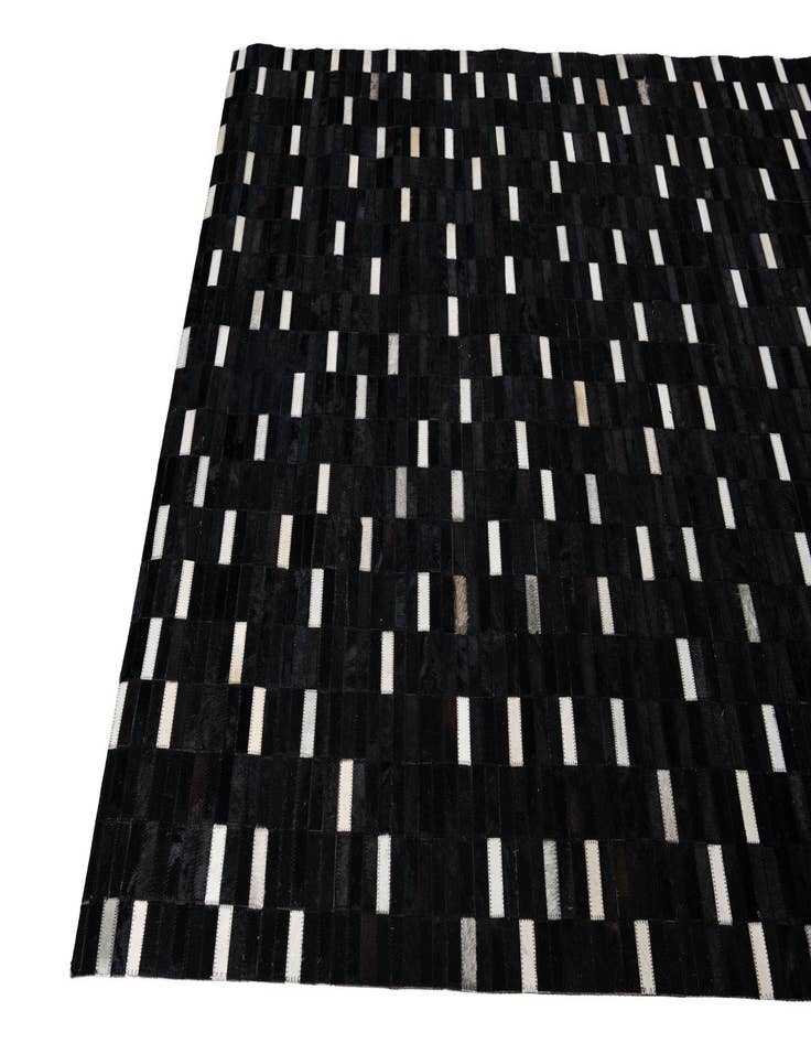 Detail image of  5' 1 x 8' 1 Cowhide Leather Rug