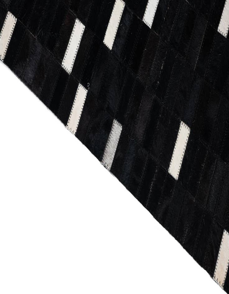 Detail image of  5' 1 x 8' 1 Cowhide Leather Rug