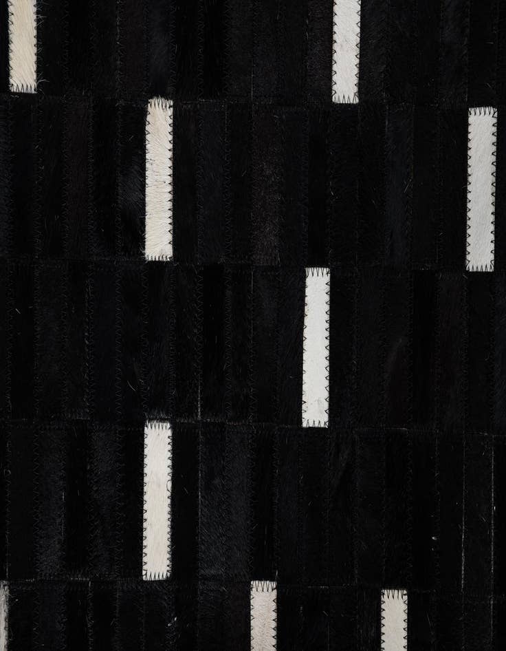Detail image of  5' 1 x 8' 1 Cowhide Leather Rug