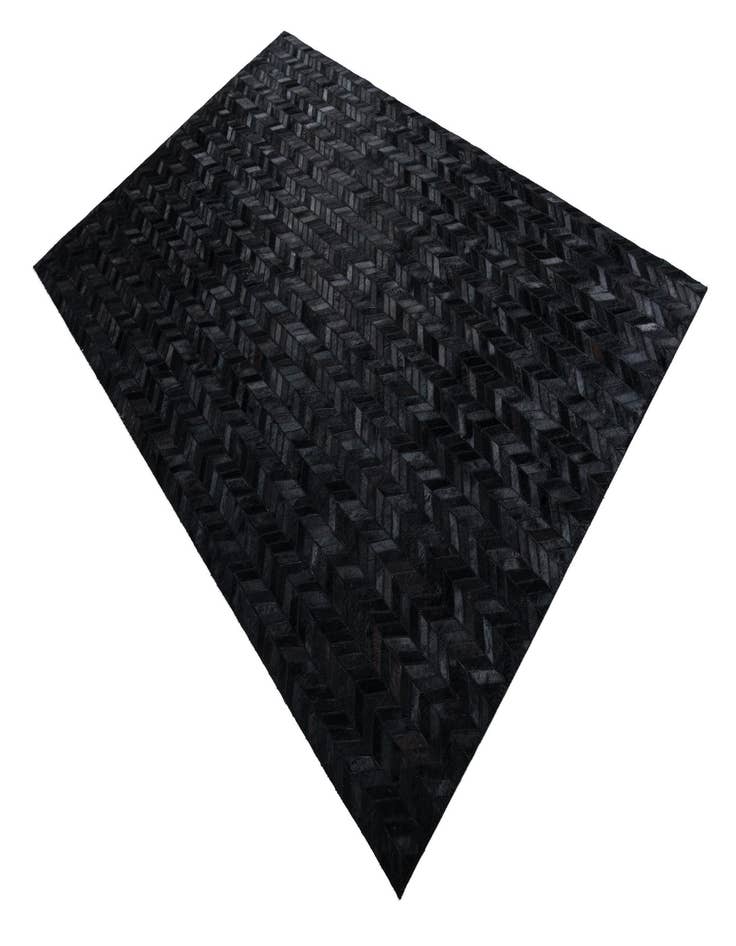 Detail image of  5' x 7' 10 Cowhide Leather Rug