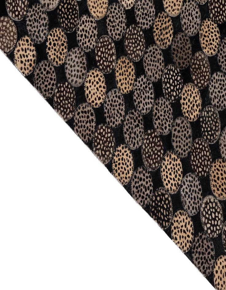 Detail image of  5' 1 x 8' Cowhide Leather Rug