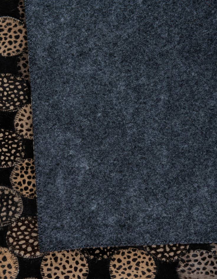 Detail image of  5' 1 x 8' Cowhide Leather Rug