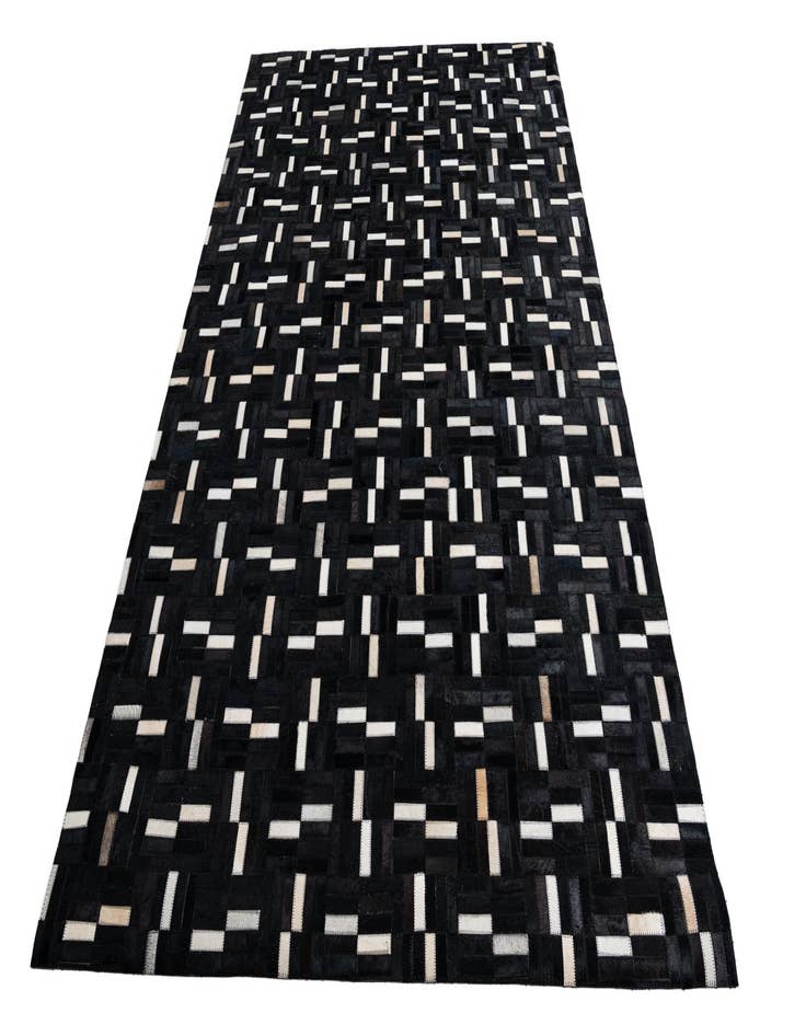 Detail image of  5' 3 x 8' 4 Cowhide Leather Rug