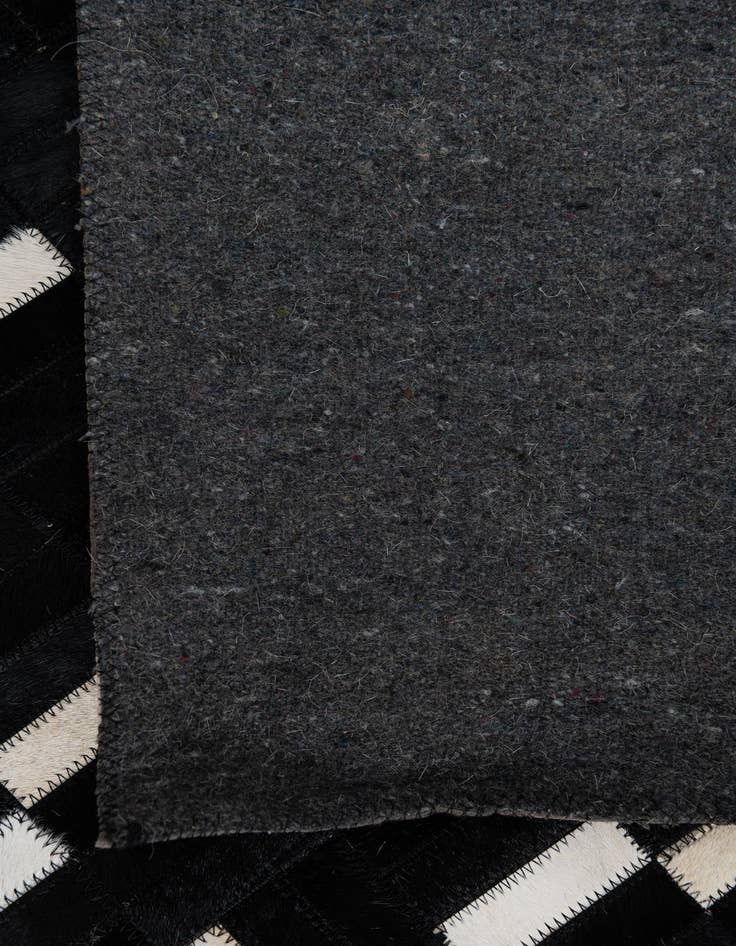 Detail image of  5' 3 x 8' 4 Cowhide Leather Rug