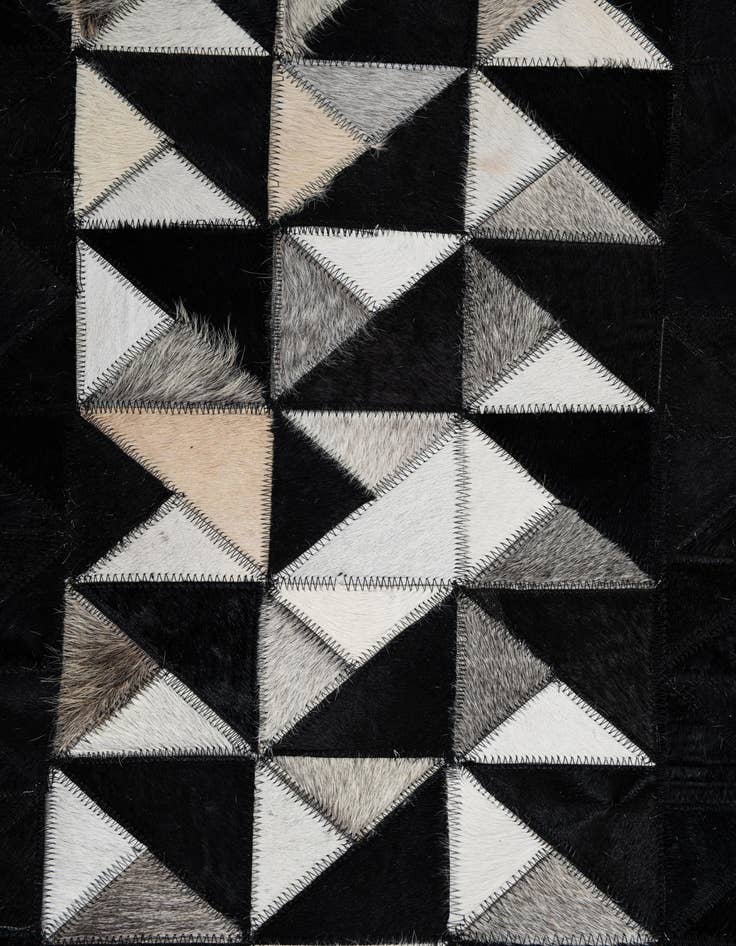 Detail image of  5' 1 x 7' 10 Cowhide Leather Rug