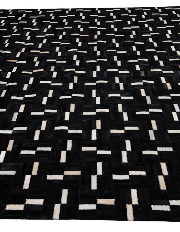 Detail image of  7' 9 x 9' 9 Cowhide Leather Rug