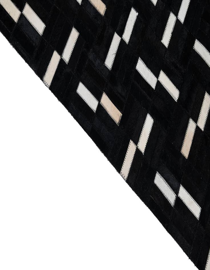 Detail image of  7' 9 x 9' 9 Cowhide Leather Rug