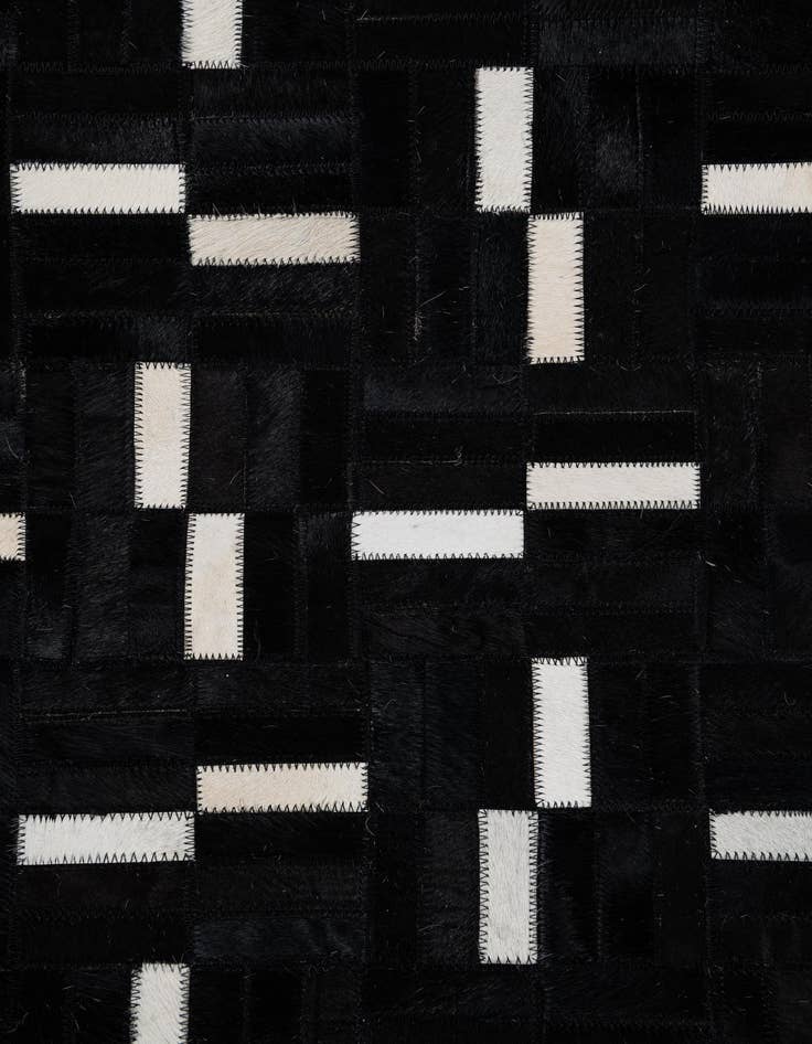 Detail image of  7' 9 x 9' 9 Cowhide Leather Rug
