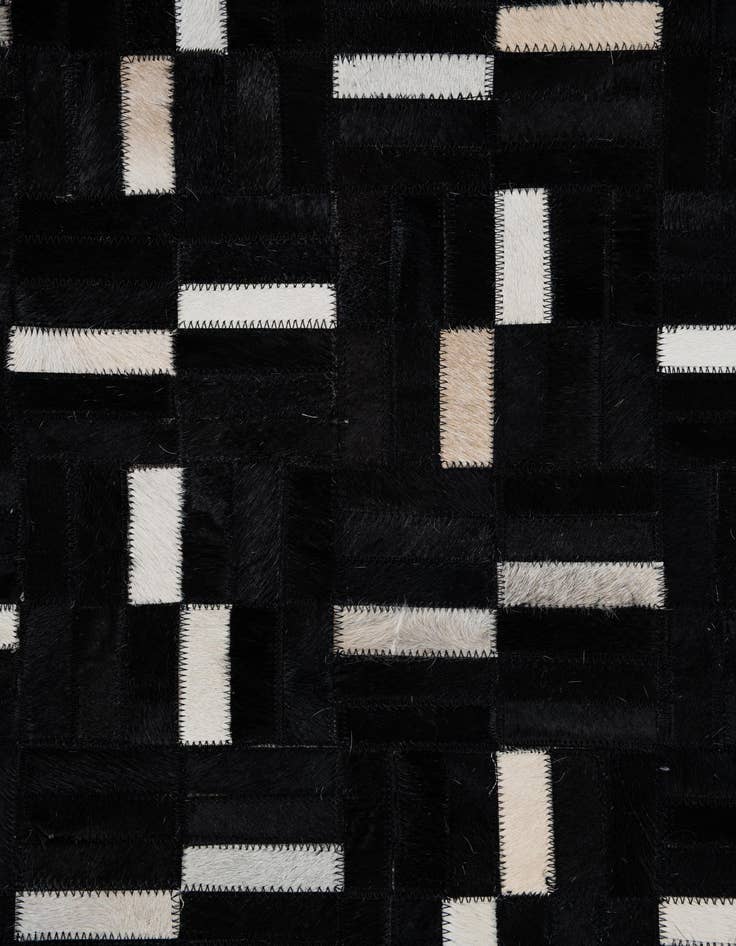 Detail image of  7' 9 x 9' 9 Cowhide Leather Rug