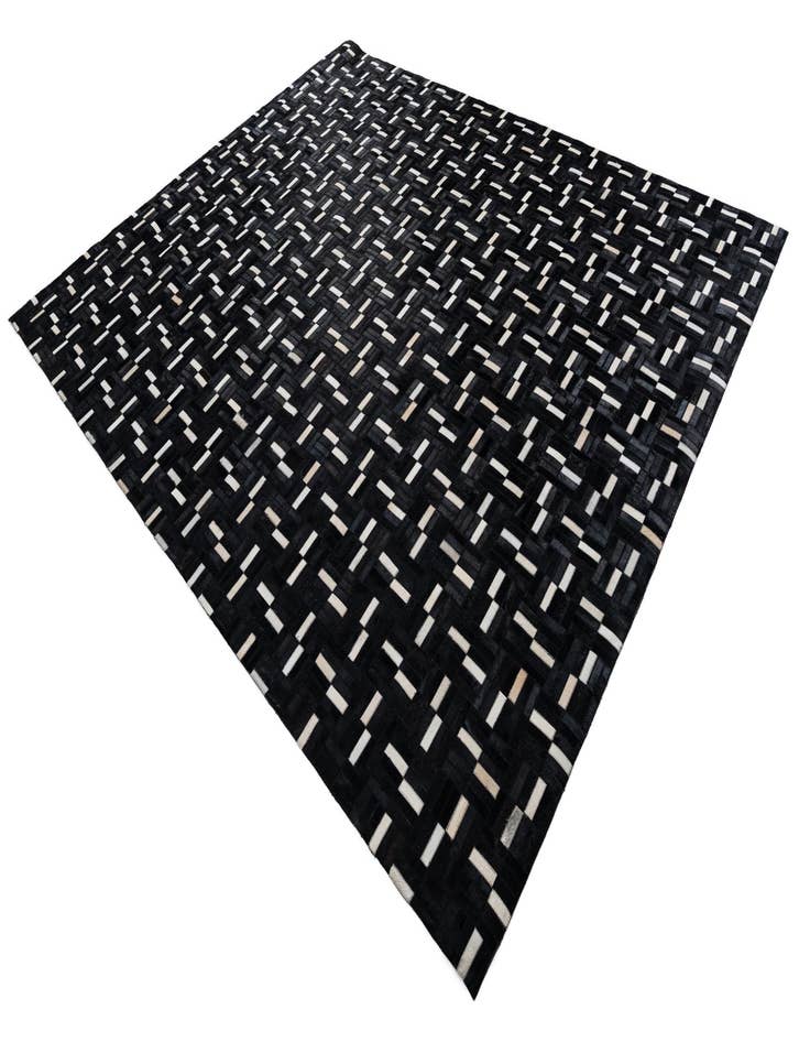 Detail image of  8' 1 x 10' Cowhide Leather Rug