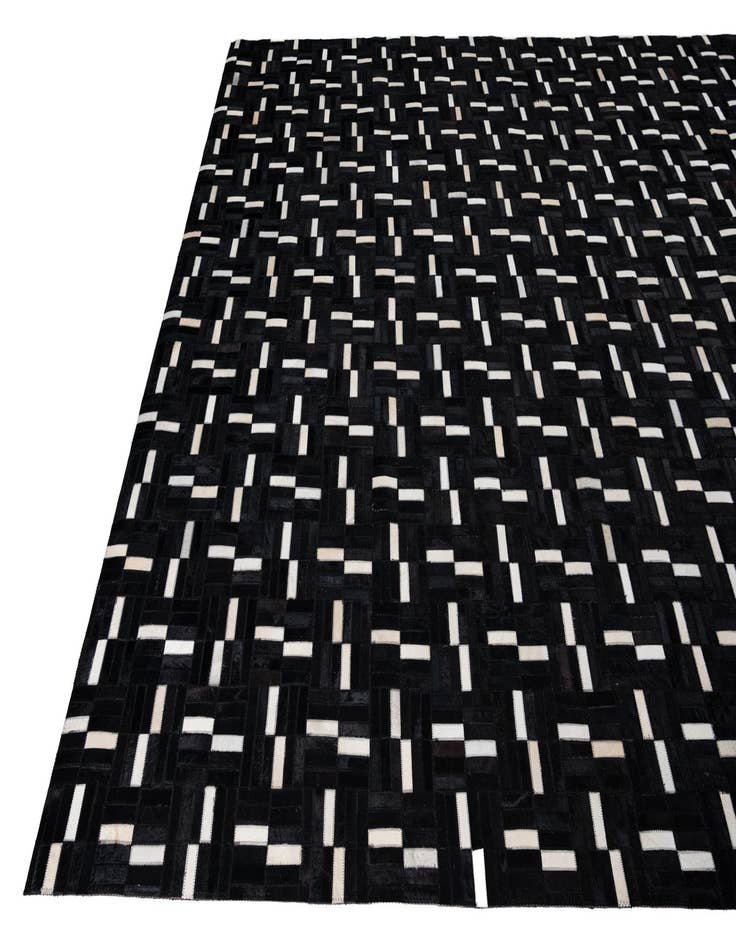 Detail image of  8' 1 x 10' Cowhide Leather Rug