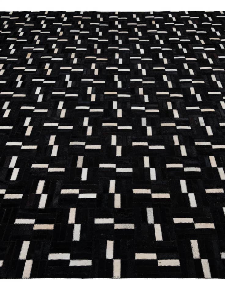 Detail image of  8' 1 x 10' Cowhide Leather Rug