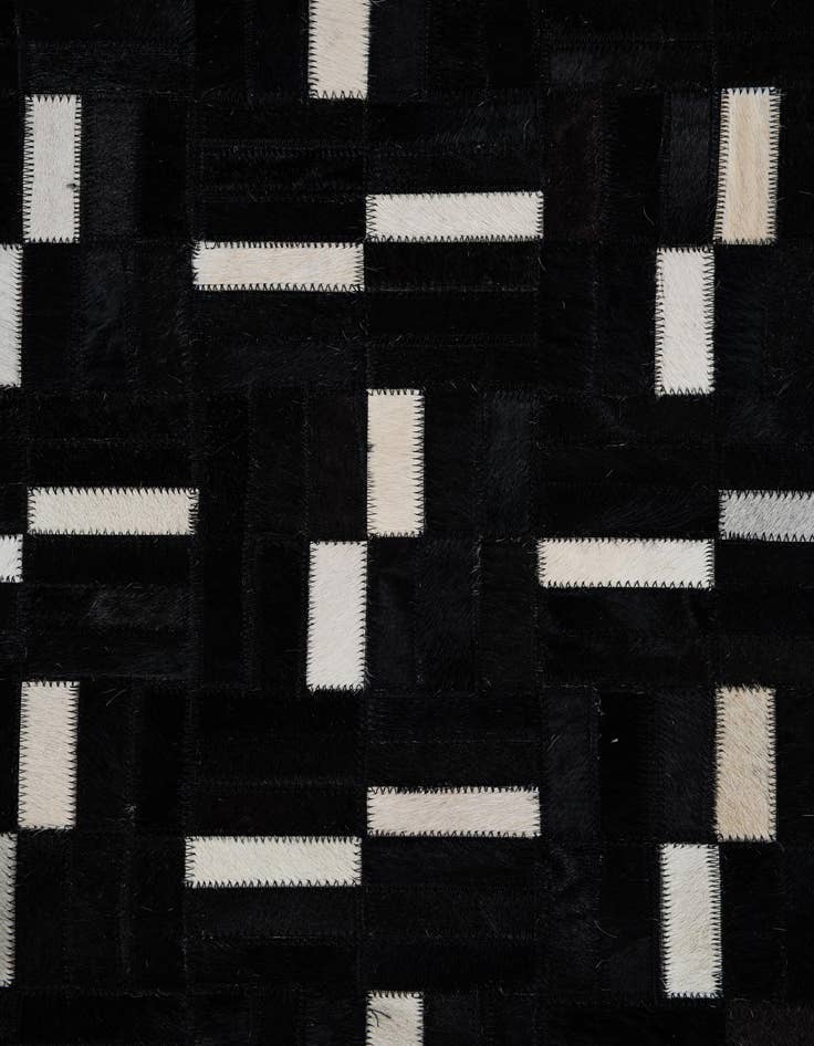 Detail image of  8' 1 x 10' Cowhide Leather Rug