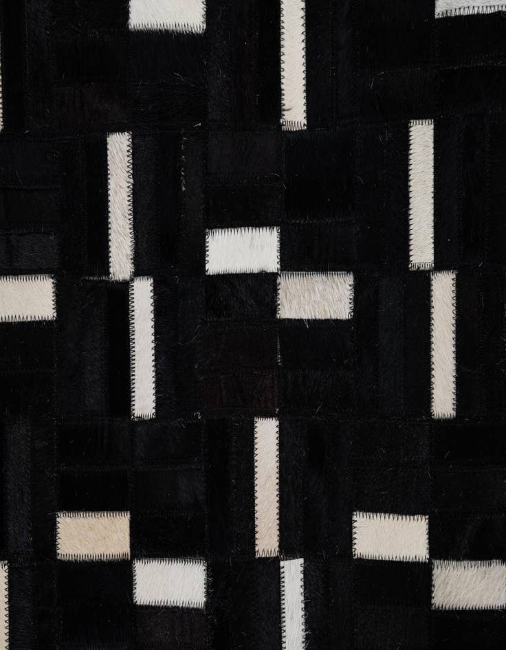 Detail image of  8' 1 x 10' Cowhide Leather Rug