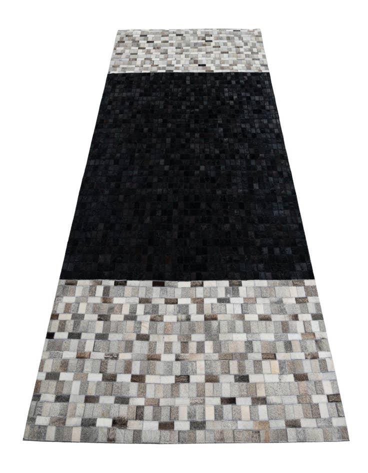 Detail image of  5' x 7' 10 Cowhide Leather Rug