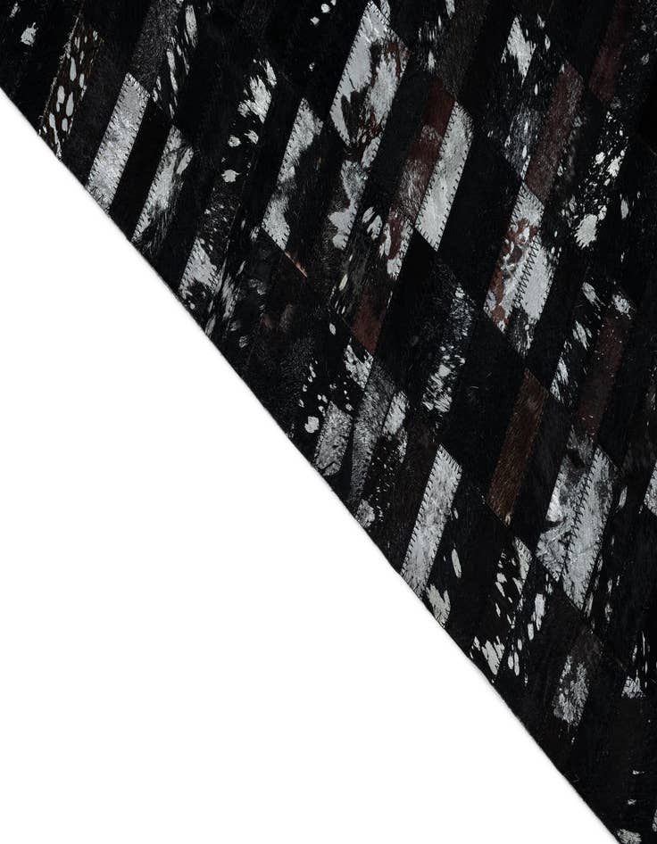 Detail image of  5' 3 x 7' 9 Cowhide Leather Rug
