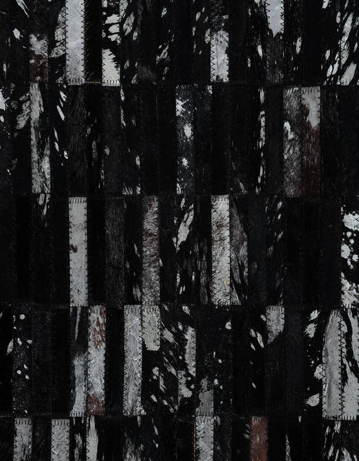 Detail image of  5' 3 x 7' 9 Cowhide Leather Rug