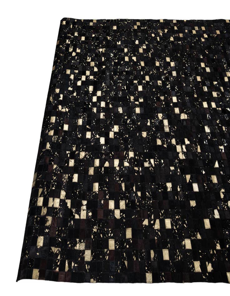 Detail image of  5' 2 x 8' Cowhide Leather Rug