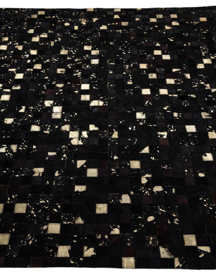 Detail image of  5' 2 x 8' Cowhide Leather Rug