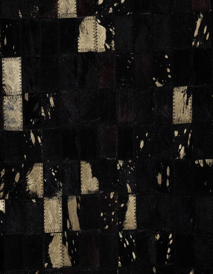 Detail image of  5' 2 x 8' Cowhide Leather Rug