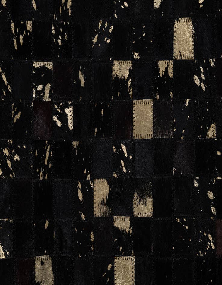 Detail image of  5' 2 x 8' Cowhide Leather Rug