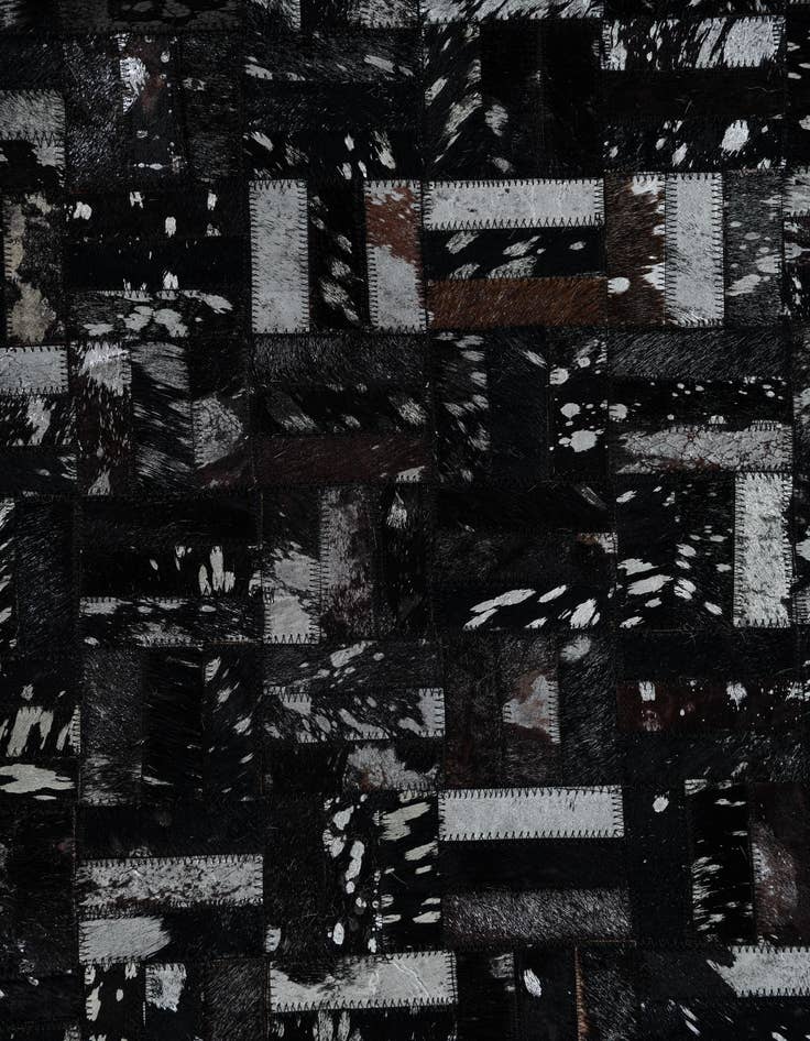 Detail image of  5' x 8' Cowhide Leather Rug