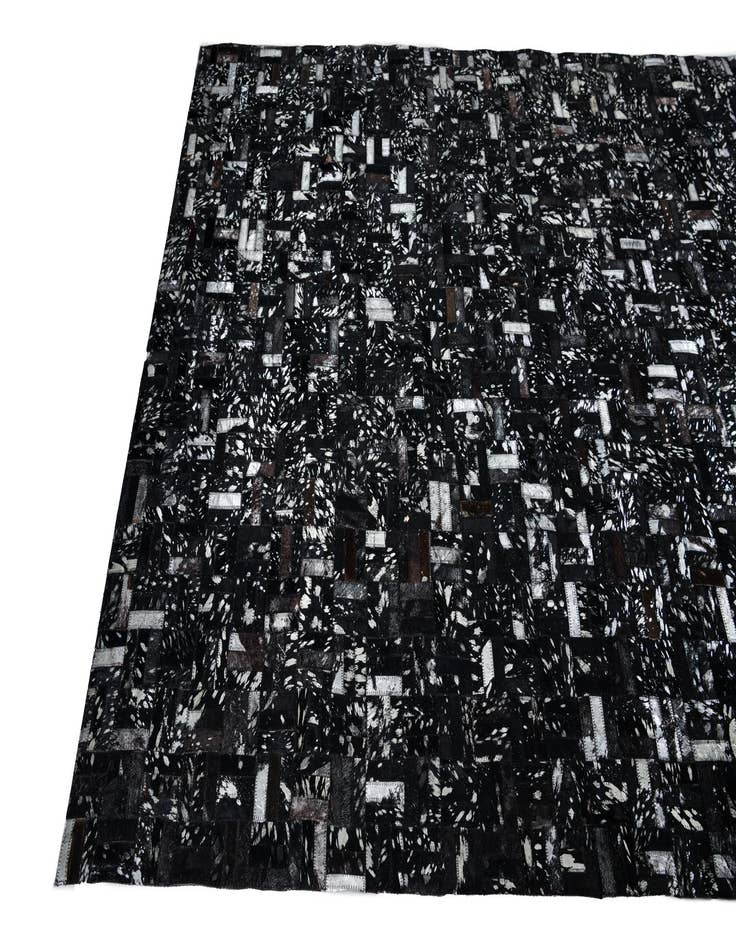 Detail image of  5' 1 x 8' Cowhide Leather Rug