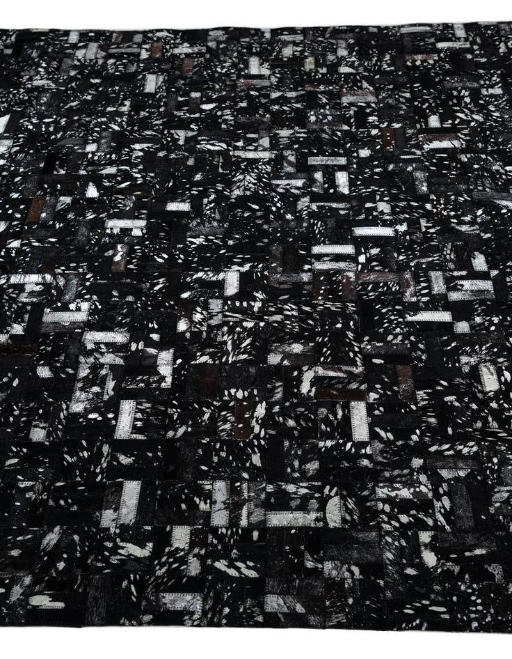 Detail image of  5' 1 x 8' Cowhide Leather Rug