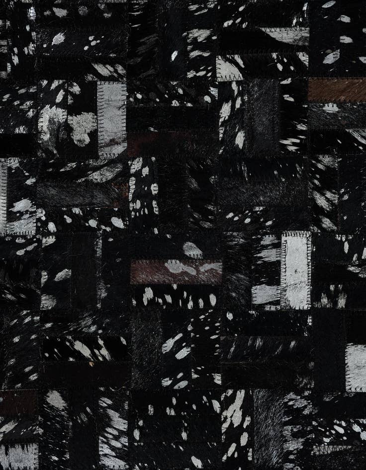 Detail image of  5' 1 x 8' Cowhide Leather Rug