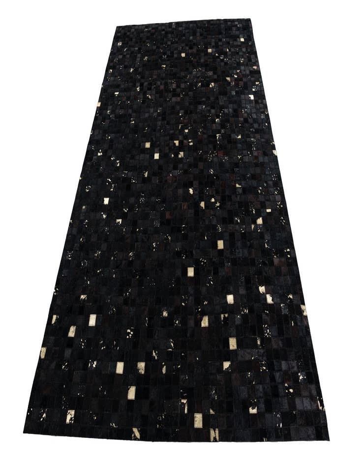 Detail image of  5' x 7' 10 Cowhide Leather Rug