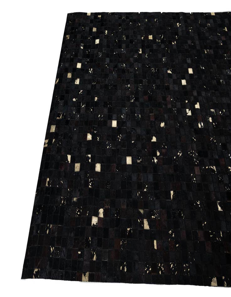 Detail image of  5' x 7' 10 Cowhide Leather Rug