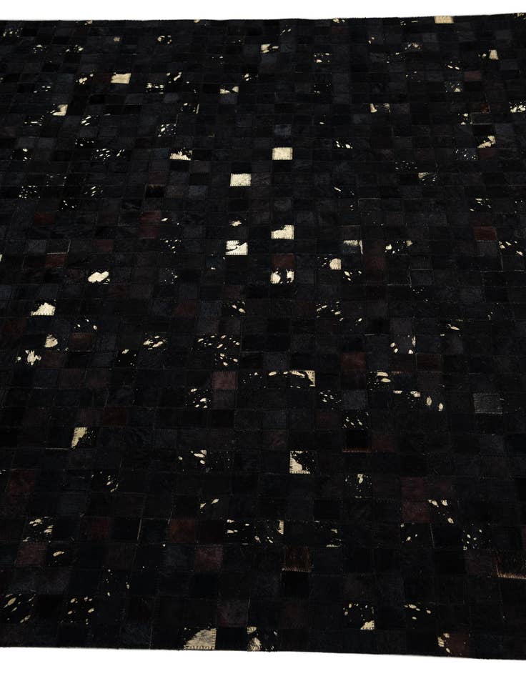 Detail image of  5' x 7' 10 Cowhide Leather Rug