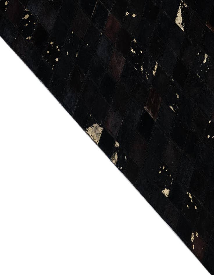 Detail image of  5' x 7' 10 Cowhide Leather Rug