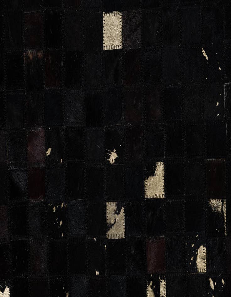 Detail image of  5' x 7' 10 Cowhide Leather Rug