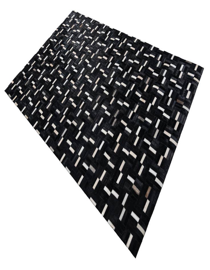 Detail image of  5' x 8' 2 Cowhide Leather Rug