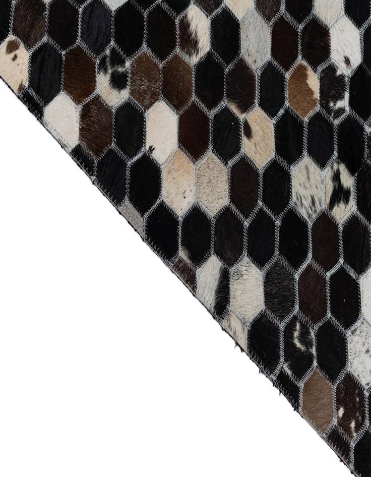 Detail image of  8' 1 x 10' 1 Cowhide Leather Rug