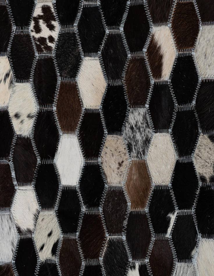 Detail image of  8' 1 x 10' 1 Cowhide Leather Rug
