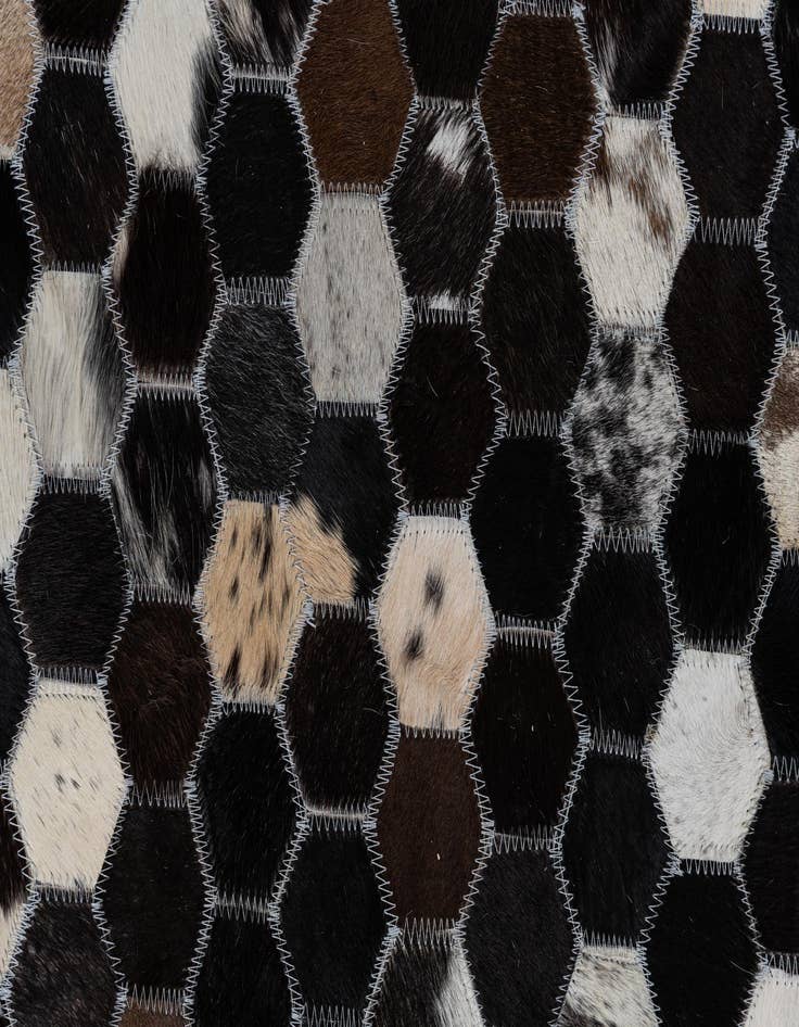 Detail image of  8' 1 x 10' 1 Cowhide Leather Rug