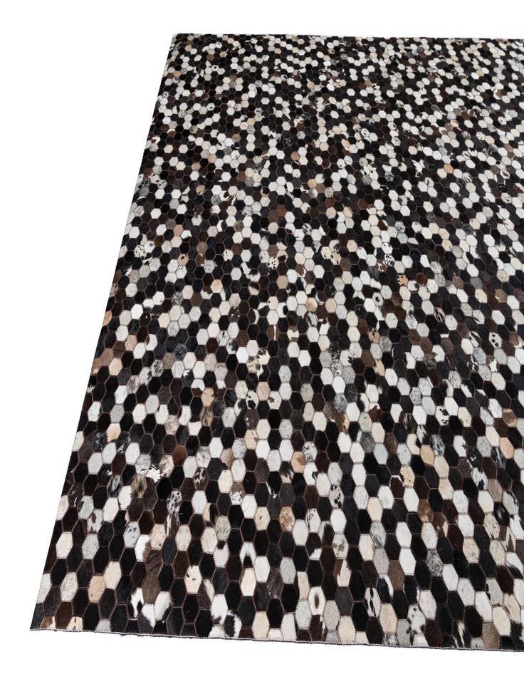 Detail image of  8' x 10' Cowhide Leather Rug