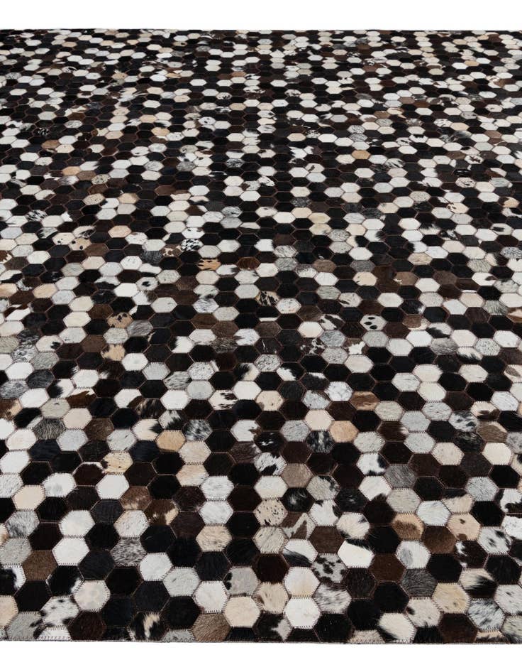 Detail image of  8' x 10' Cowhide Leather Rug