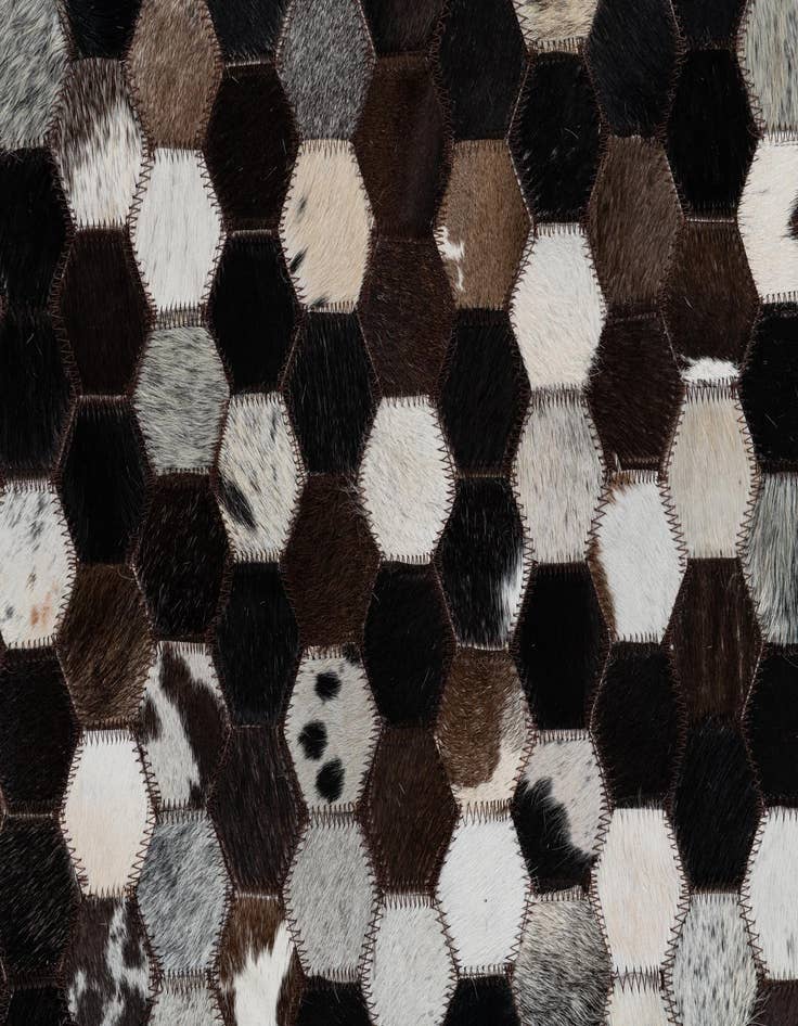 Detail image of  8' x 10' Cowhide Leather Rug