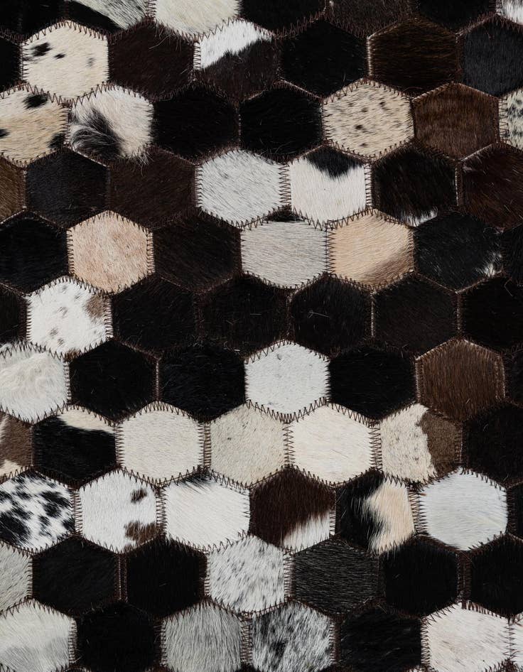 Detail image of  8' x 10' Cowhide Leather Rug