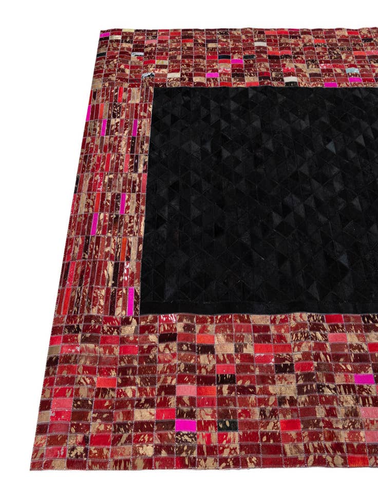 Detail image of  5' x 7' 10 Cowhide Leather Rug