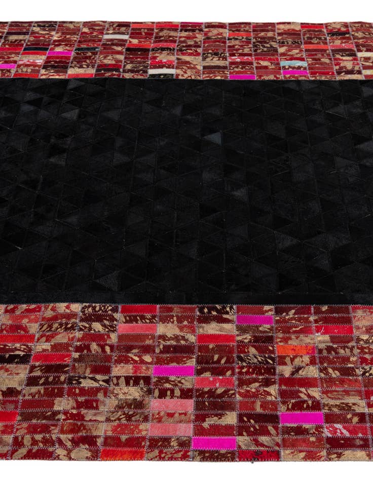 Detail image of  5' x 7' 10 Cowhide Leather Rug