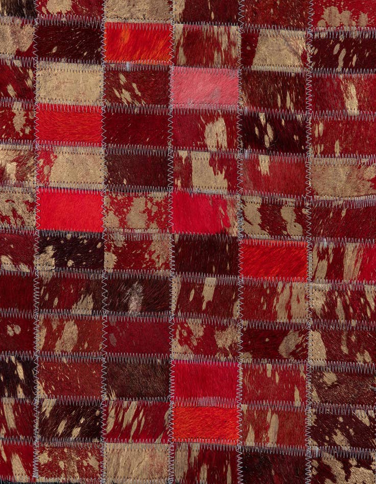 Detail image of  5' x 7' 10 Cowhide Leather Rug