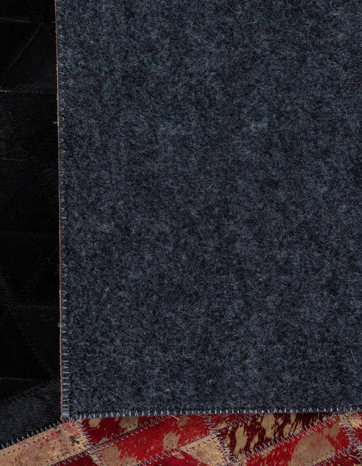 Detail image of  5' x 7' 10 Cowhide Leather Rug