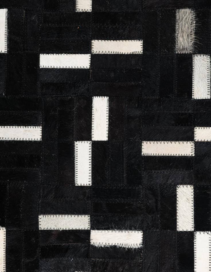 Detail image of  7' 10 x 10' Cowhide Leather Rug