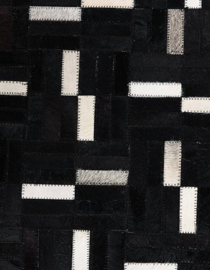 Detail image of  7' 10 x 10' Cowhide Leather Rug